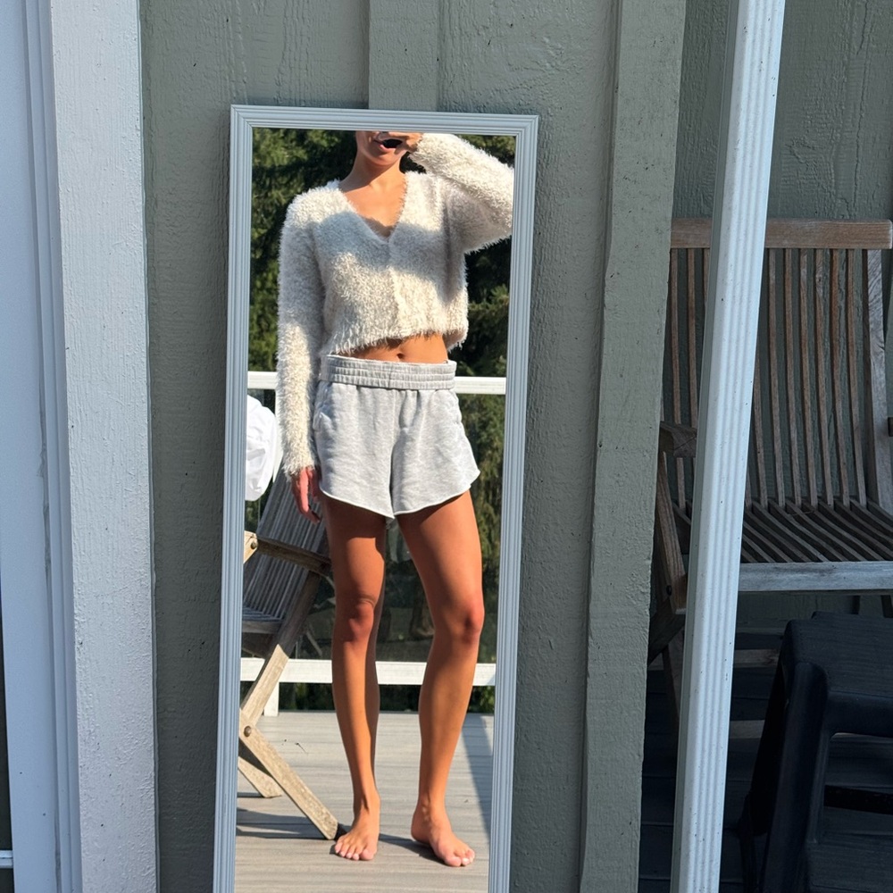White Zara textured cardigan